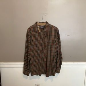 Vintage button up plaid shirt